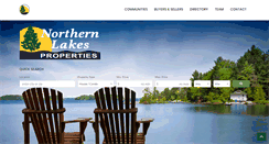 Desktop Screenshot of northernlakesproperties.com